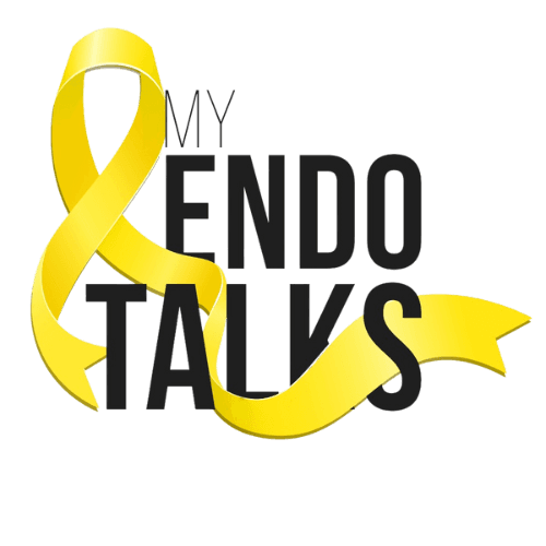 My Endo Talks yellow ribbon logo